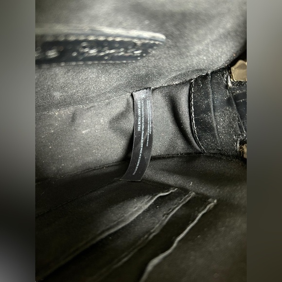 Free People Leather Circle Crossbody Bag Black - Picture 8 of 14